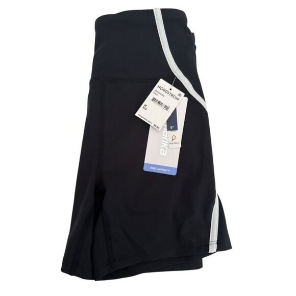 MARIKA Womens Black MId Rise Dynah Performance Biker Shorts Sz M New - Picture 4 of 8